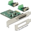 Изображение Delock PCI Express x1 Card to 2 x Serial RS-422/485 ESD protection optional surge protection