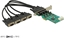 Picture of Delock PCI Express x1 Card to 4 x Serial RS-232 High Speed 921K with Voltage supply
