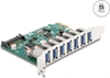 Picture of Delock PCI Express x1 Card to 7 x external USB 5 Gbps Type-A female