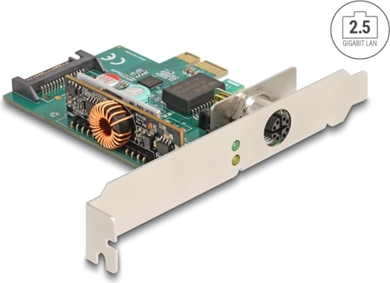 Picture of Delock PCI Express x1 Network Card 2.5 Gigabit LAN 1 x M12 PoE+ RTL