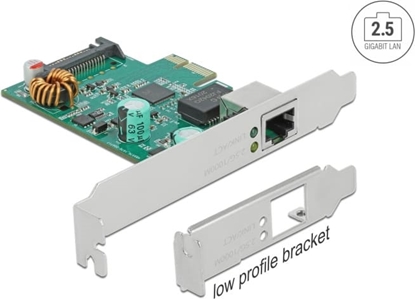 Picture of Delock PCI Express x1 Network Card 2.5 Gigabit LAN 1 x RJ45 with PoE+ RTL8125