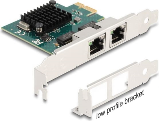 Picture of Delock PCI Express x1 Network Card Gigabit LAN 2 x RJ45 BCM