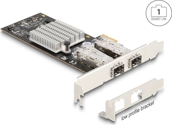 Picture of Delock PCI Express x1 Network Card Gigabit LAN 2 x SFP i350
