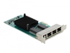 Picture of Delock PCI Express x1 Network Card Gigabit LAN 4 x RJ45 i350