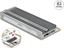 Picture of Delock PCI Express x16 (x4 / x8) Card to 1 x NVMe M.2 Key M with LED illumination