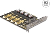 Picture of Delock PCI Express x16 Card to 4 x internal NVMe M.2 Key M - Bifurcation