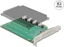 Picture of Delock PCI Express x16 Card to 4 x internal NVMe M.2 Key M with heat sink - Bifurcation
