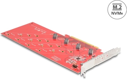 Picture of Delock PCI Express x16 Card to 4 x internal NVMe M.2 Key M 110 mm - Bifurcation