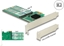 Picture of Delock PCI Express x2 Card > 4 x internal M.2 Key B - Low Profile Form Factor