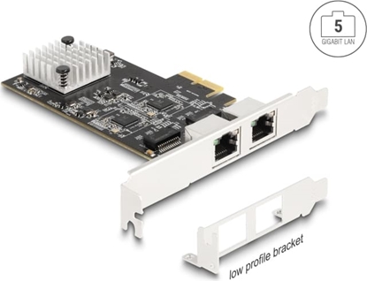 Picture of Delock PCI Express x2 Network Card 5 Gigabit LAN 2 x RJ45 RTL8126