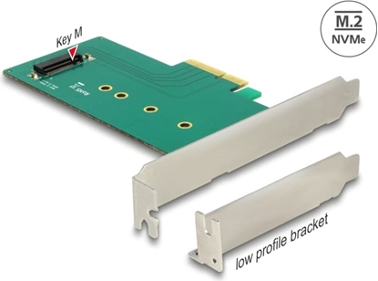Picture of Delock PCI Express x4 Card > 1 x internal NVMe M.2 Key M 110 mm - Low Profile Form Factor