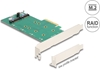 Picture of Delock PCI Express x4 Card > 2 x internal M.2 Key B with RAID - Low Profile Form Factor