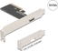 Picture of Delock PCI Express x4 Card to 1 x external OCuLink SFF-8612 - Low Profile Form Factor