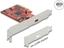 Picture of Delock PCI Express x4 Card to 1 x external SuperSpeed USB 20 Gbps (USB 3.2 Gen 2x2) USB Type-C™ female - 3 A