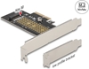 Picture of Delock PCI Express x4 Card to 1 x internal NVMe M.2 Key M 80 mm - Low Profile Form Factor
