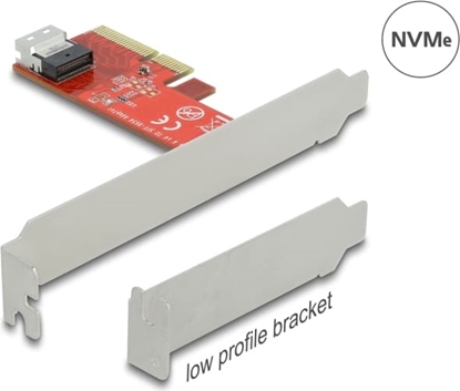 Picture of Delock PCI Express x4 Card to 1 x internal SFF-8654 4i NVMe - Low Profile Form Factor