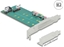 Attēls no Delock PCI Express x4 Card to 1 x M.2 Key B + 1 x NVMe M.2 Key M - Low Profile Form Factor