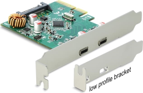Picture of Delock PCI Express x4 Card to 2 x external USB 10 Gbps USB Type-C™ female