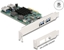 Picture of Delock PCI Express x4 Card to 2 x external USB 5 Gbps Type-A + 2 x internal USB 5 Gbps Type-A Dual Channel - Low Profile Form Factor