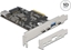 Picture of Delock PCI Express x4 Card to 3 x USB Type-C™ + 2 x USB Type-A - SuperSpeed USB 10 Gbps - Low Profile Form Factor
