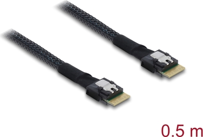 Picture of Delock PCIe 4.0 Cable Slim SAS SFF-8654 4i to Slim SAS SFF-8654 4i 0.5 m