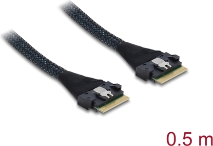 Picture of Delock PCIe 4.0 Cable Slim SAS SFF-8654 8i to Slim SAS SFF-8654 8i 0.5 m