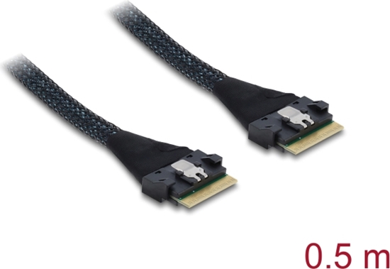 Picture of Delock PCIe 4.0 Cable Slim SAS SFF-8654 8i to Slim SAS SFF-8654 8i 0.5 m