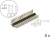 Picture of Delock Pin header 20 pin, pitch 1.27 mm, 1-row, angled, 5 pieces