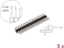 Picture of Delock Pin header 20 pin, pitch 2.54 mm, 1-row, angled, 5 pieces