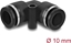Attēls no Delock Pneumatic Connector 10 mm with mounting hole 90° angled