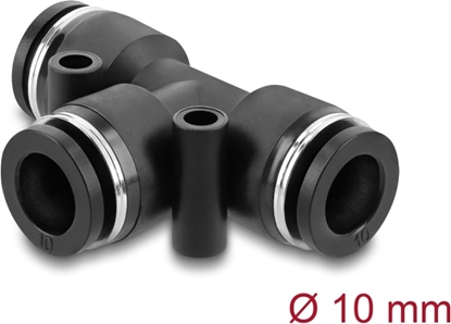 Picture of Delock Pneumatic connector 10 mm with two mounting holes T-shape