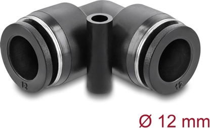 Picture of Delock Pneumatic Connector 12 mm with mounting hole 90° angled