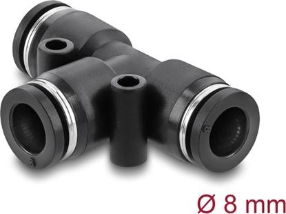 Picture of Delock Pneumatic connector 8 mm with two mounting holes T-shape