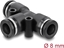 Picture of Delock Pneumatic connector 8 mm with two mounting holes T-shape