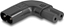 Picture of Delock Power Adapter IEC 60320 - C8 to C7, male / female, 2.5 A, 90° left / right angled