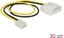 Attēls no Delock Power Cable 2 pin male > 3 pin female (fan) 30 cm