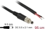 Изображение Delock Power cable DC 5.5 x 2.1 x 9.5 mm screwable to open wire ends 95 cm