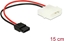 Picture of Delock Power Cable Molex 4 pin plug to Slim SATA 6 pin receptacle 15 cm
