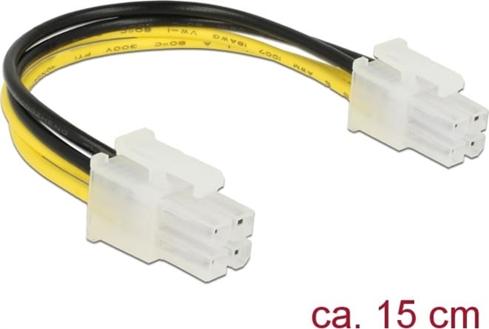 Picture of Delock Power cable P4 male > P4 male 15 cm