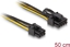 Picture of Delock Power Cable PCI Express 6 pin male to PCI Express 6+2 pin male 50 cm