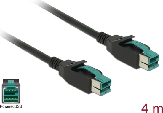 Picture of Delock PoweredUSB cable male 12 V > PoweredUSB male 12 V 4 m for POS printers and terminals
