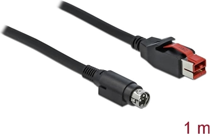 Picture of Delock PoweredUSB cable male 24 V to Mini-DIN 3 pin male 1 m for POS printers and terminals