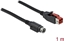 Picture of Delock PoweredUSB cable male 24 V to Mini-DIN 3 pin male 1 m for POS printers and terminals