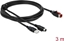 Picture of Delock PoweredUSB cable male 24 V to USB Type-A male + Mini-DIN 3 pin male 3 m for POS printers and terminals