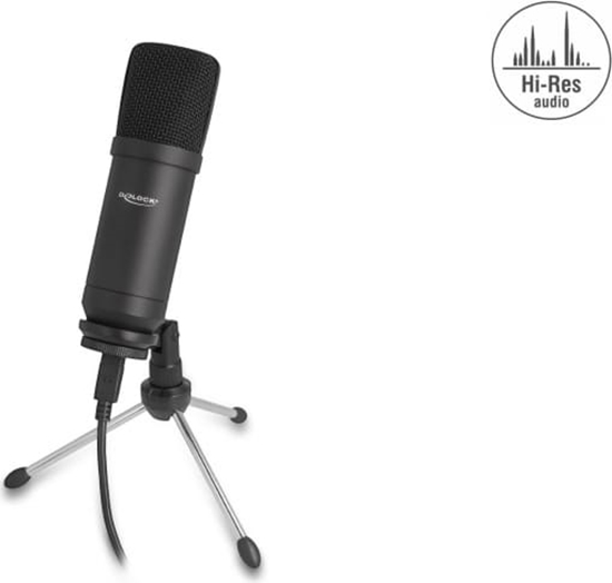 Picture of Delock Professional USB Condenser Microphone 24 Bit / 192 kHz for PC and Laptop