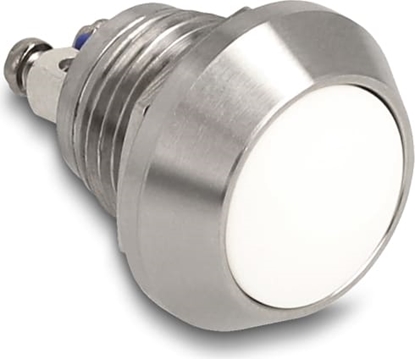 Picture of Delock Push Button for Installation 12 mm 2 x Screw Terminal white