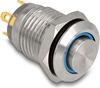 Picture of Delock Push Button for Installation 12 mm 4 x solder connection LED blue