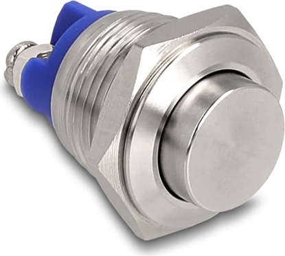 Attēls no Delock Push Button for Installation 16 mm 2 x Screw Terminal actuator very high