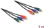 Picture of Delock RCA RGB Extension Cable 3 x male to 3 x female 1 m