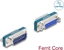 Attēls no Delock RF/EMI Interference Suppression Filter D-Sub 15 pin male to female with low-pass inductive